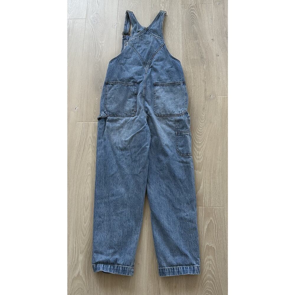Madewell Womens Aldott Wash Denim Oversized Carpenter Overalls - Picture 12 of 16